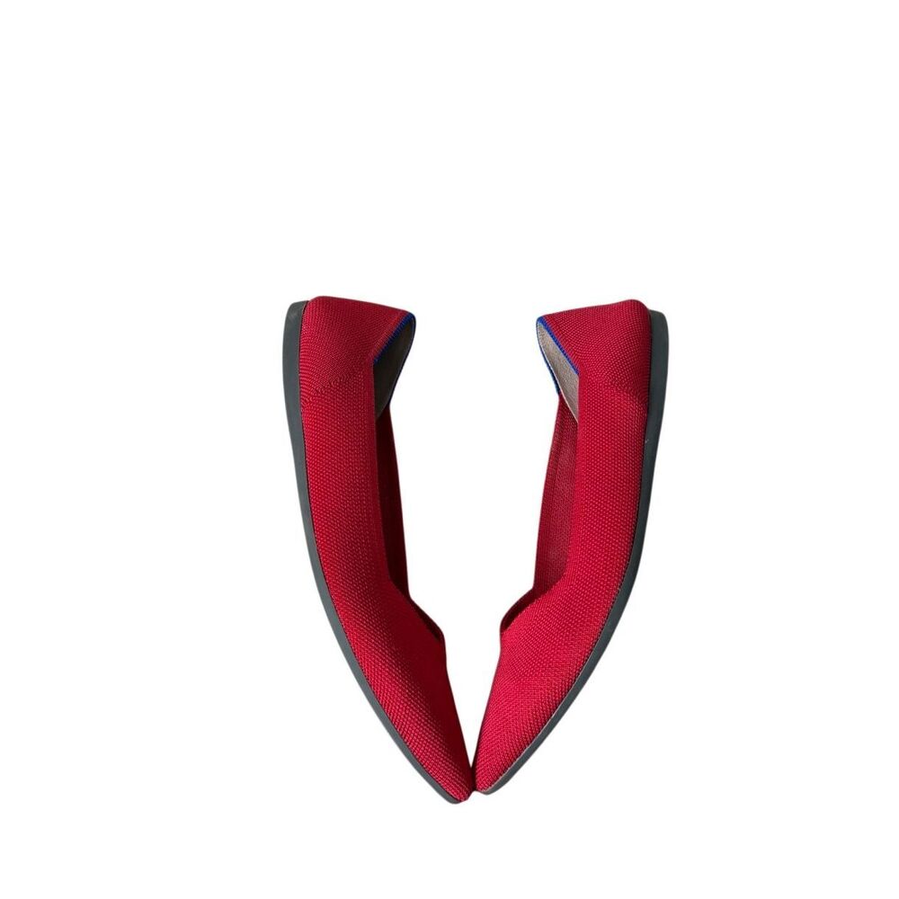 Rothy's Red Pointed Toe Flats - Picture 4 of 9